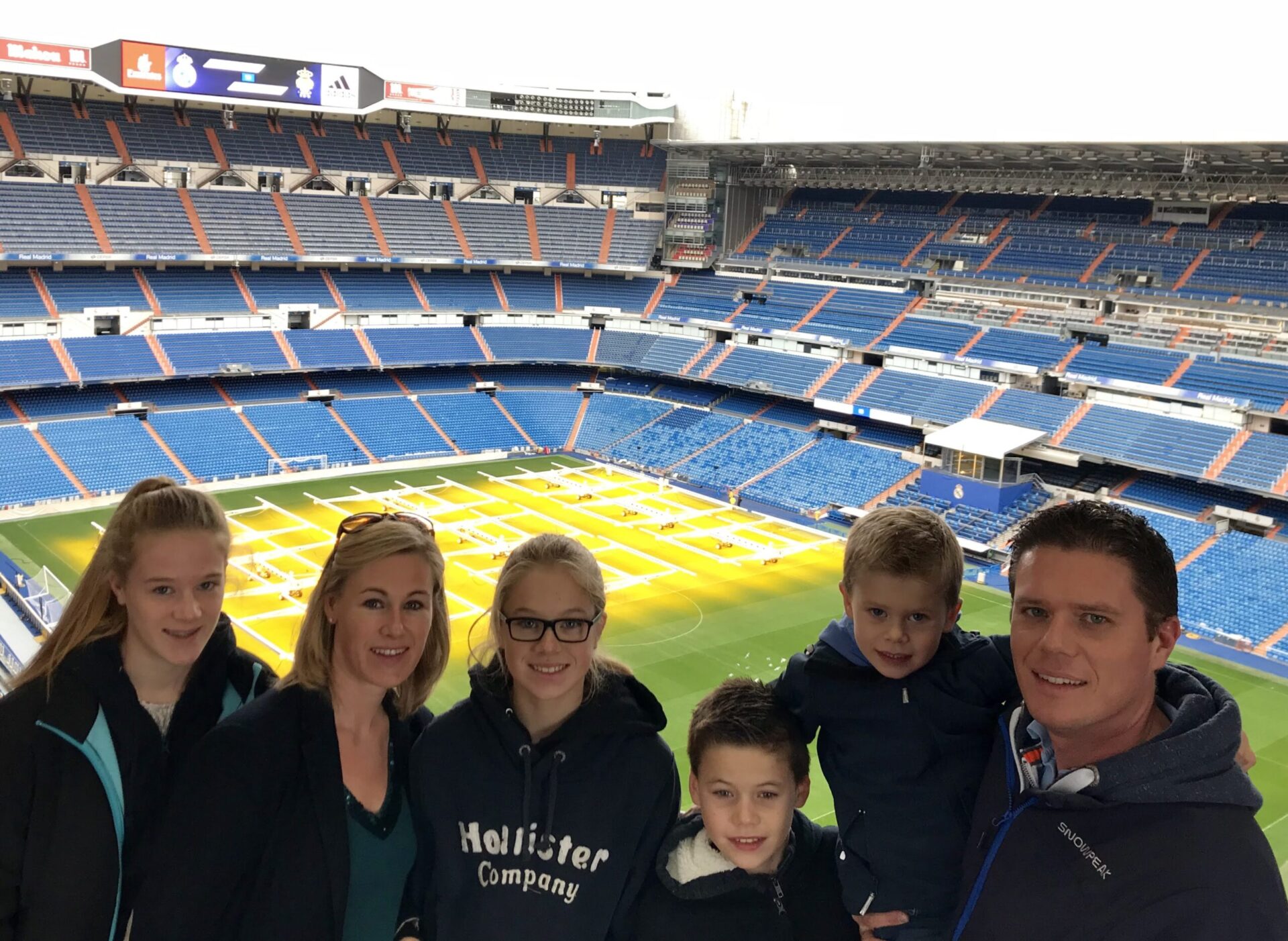 Ontdek het Stadion Real Madrid samen met de kinderen