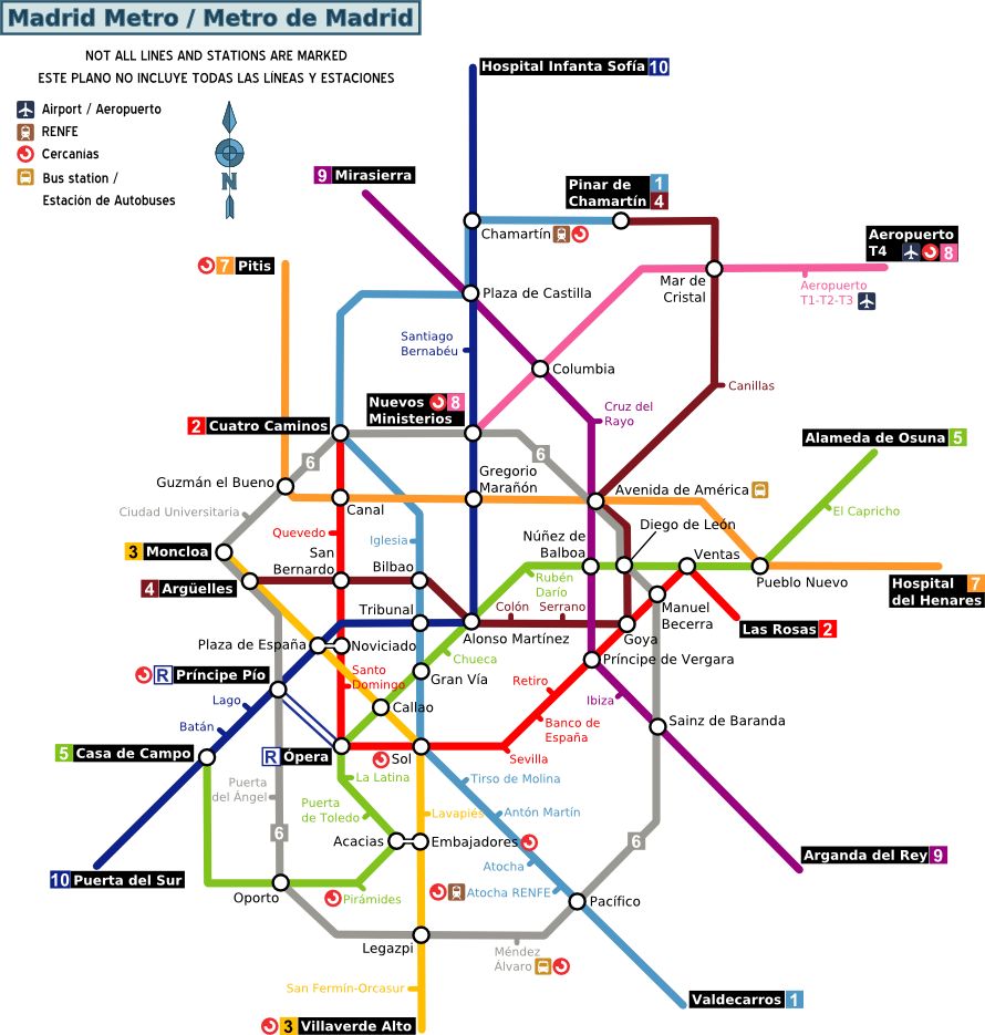  Madrid plan metronetwerk