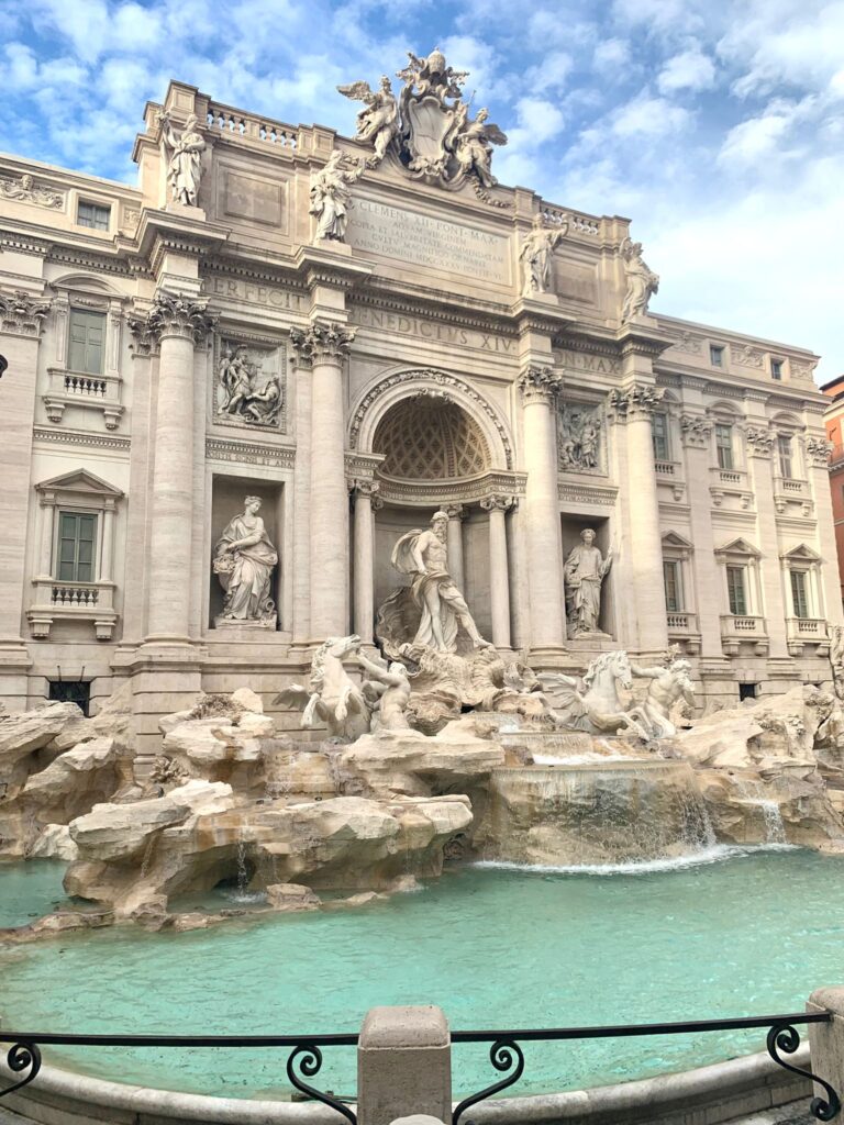 Reisroute Rome - Napels, de trevi fontein